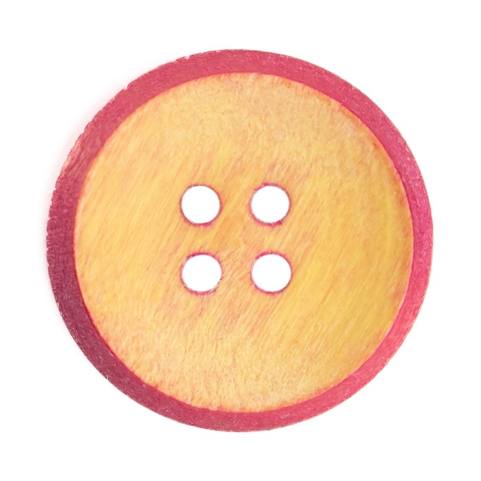 Botão Madeira Tingido